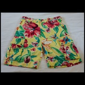 RALPH LAUREN POLO SHORTS HAWAIIAN FLORAL MENS 36
